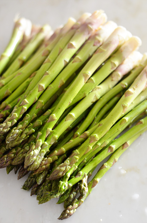 Asparagus Soup with poached eggs